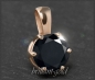 Preview: Brillant Anhänger mit 2,09ct, schwarz; 585 Rotgold